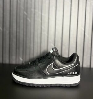 VN-113-1 Nike Air Force 1 '07 'Black White Outlined Swoosh'