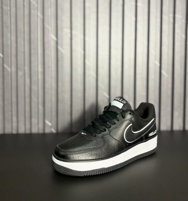 VN-113-2 Nike Air Force 1 '07 'Black White Outlined Swoosh'