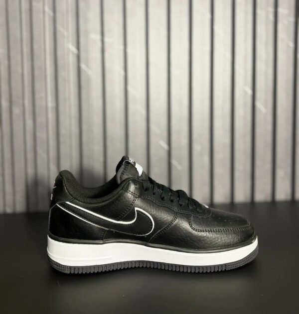 VN-113-4 Nike Air Force 1 '07 'Black White Outlined Swoosh'